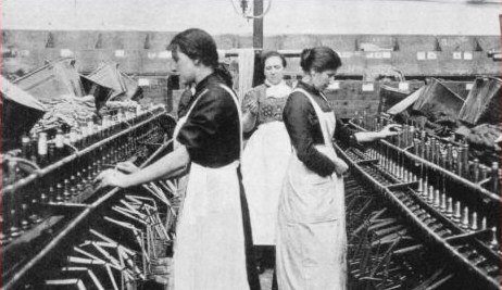 Two Women Operating in a Mill